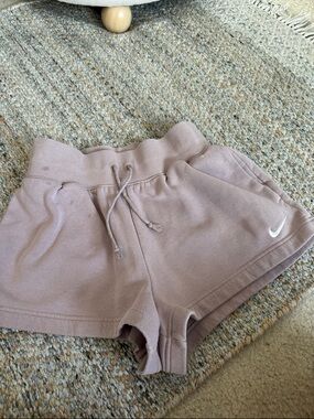 Nike Women's Mauve Athletic Drawstring Shorts